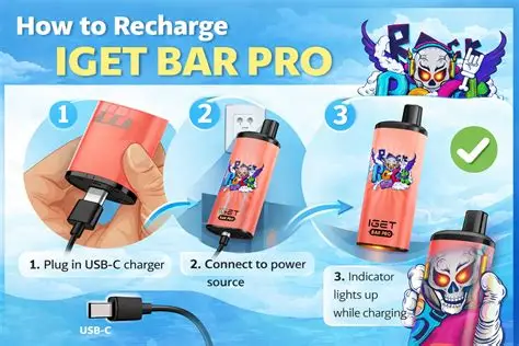 how to recharge iget bar pro